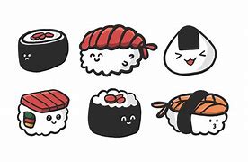 Image result for Cute Sushi Vector