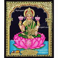 Image result for Lakshmi Tanjore Painting