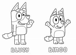 Image result for Bluey Toys Outline