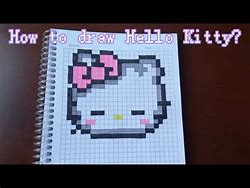 Image result for Hello Kitty Pixel Art 6X6