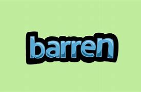 Image result for Barren Sign