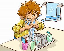 Image result for Wash Your Face Cartoon