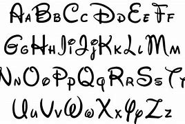 Image result for Disney Print Font