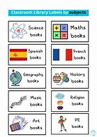 Image result for Classroom Library Labels