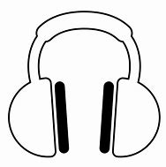 Image result for Black and White PFP Headphones