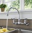 Image result for wall mount kitchen sink faucets with sprayer