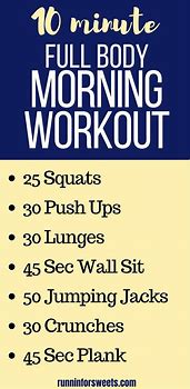 Image result for Quick Morning Workout Routine