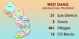 Image result for Siang District Map