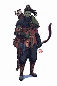 Image result for Half-Orc Ranger Art