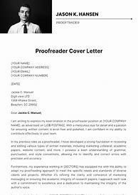 Image result for Short Cover Letter for Proofreader