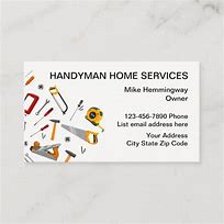 Image result for General Handyman Business Card