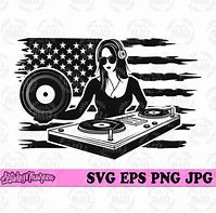 Image result for Female DJ SVG