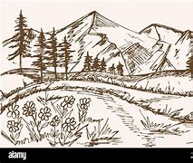 Image result for Mountain Shading Drawing