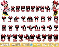 Image result for Number 4 in Minnie Mouse Font