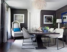 Image result for Blue Gray Dining Room