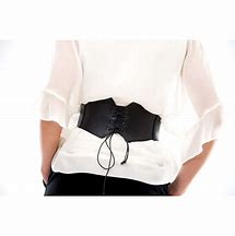 Image result for Leather Waist Corset Belt