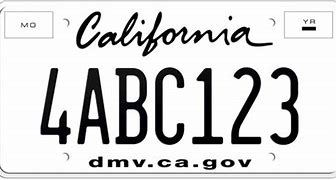 Image result for California Black License Plate