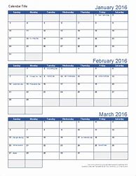 Image result for Free Printable Quarterly Calendar