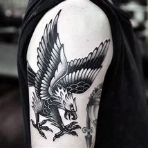 Image result for Traditional Eagle Flag Tattoo