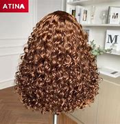 Image result for Copper Brown Curly Wigs