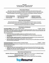 Image result for Investment Banking Profile Resume