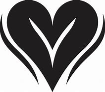 Image result for Black Heart with S and B Symbol