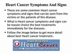 Image result for Heart Cancer Symptoms