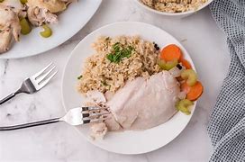 Image result for Boiled Chicken and Rice