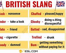 Image result for Funny British Slang