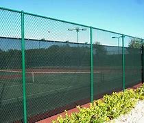 Image result for Green Coated Chain Link Fence