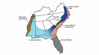 Image result for Gulf Coastal Plain Map Mexico