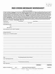 Image result for Red Cross Message Worksheet Printable