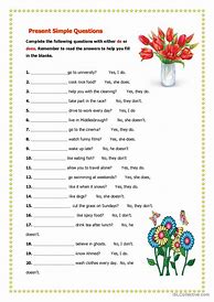 Image result for Simple Present Tense Question and Answer