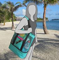 Image result for Mesh Beach Bag with Cooler