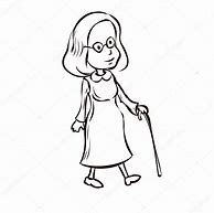 Image result for Old Lady Cartoon Character Drawing