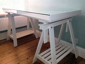 Image result for IKEA Metal Glass Desk