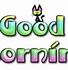 Image result for Good Morning Green Font Clip Art