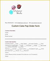 Image result for Custom Cake Pop Order Form