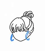 Image result for How to Draw Hair Bun