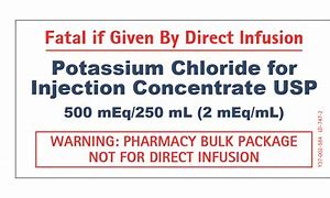 Image result for Potassium Chloride Injection