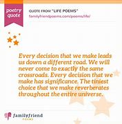 Image result for Poem of Life Examples