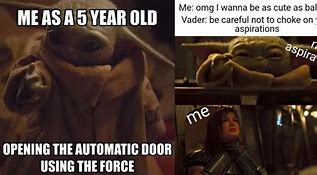 Image result for Baby Yoda Force Meme