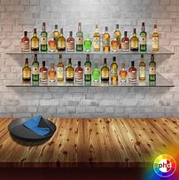 Image result for Bar with Metal Shelf