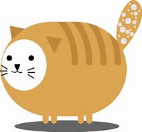 Image result for Round Fat Cartoon Cat