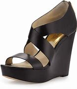 Image result for Black Low Wedge Sandals