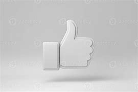 Image result for Like 3D Icon White