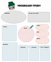 Image result for Vocabulary Templates for Kids