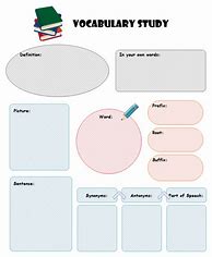 Image result for Vocab Template