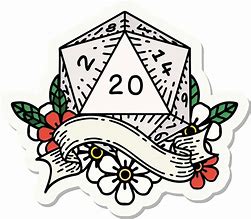 Image result for D20 Dice Stickers