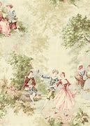 Image result for Green Toile Wallpaper